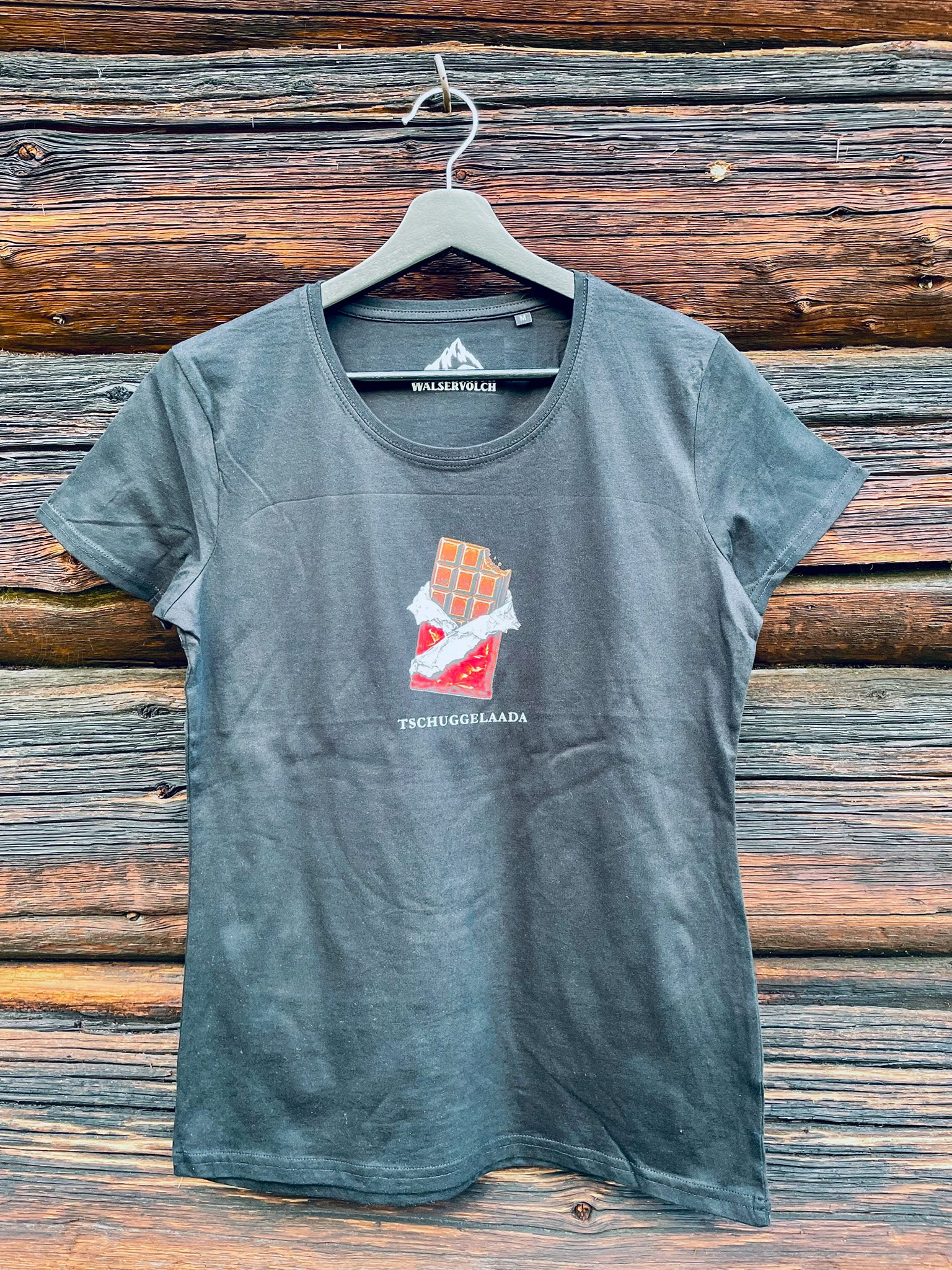 Damen T-Shirt Häimetschpraach - Tschuggelaada